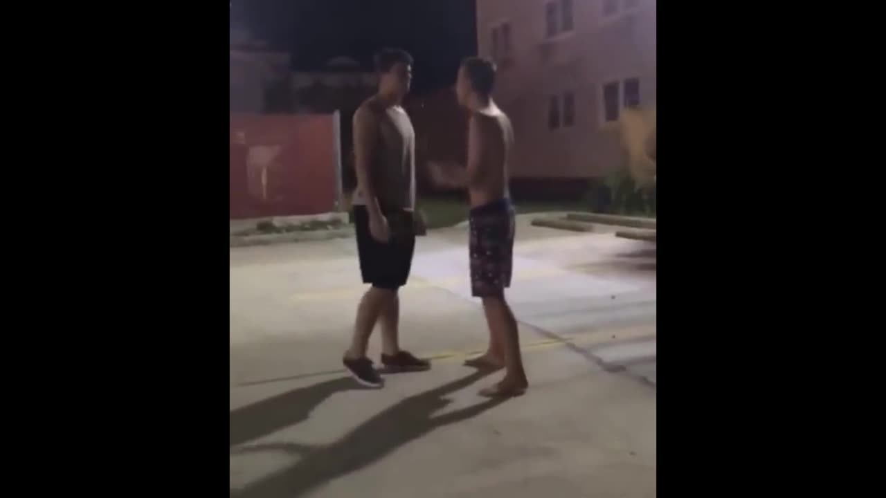 Cowboy takes off the hat and fight