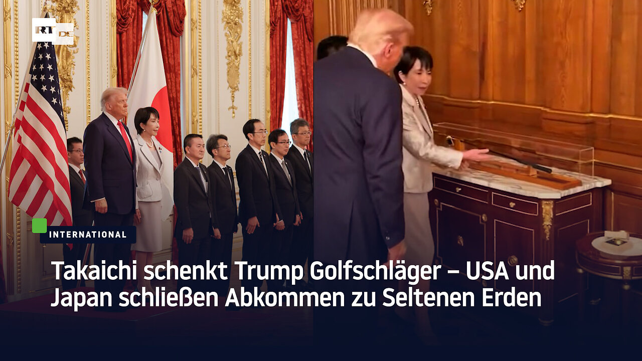 Takaichi schenkt Trump Golfschläger – USA und Japan schließen Abkommen zu Seltenen Erden