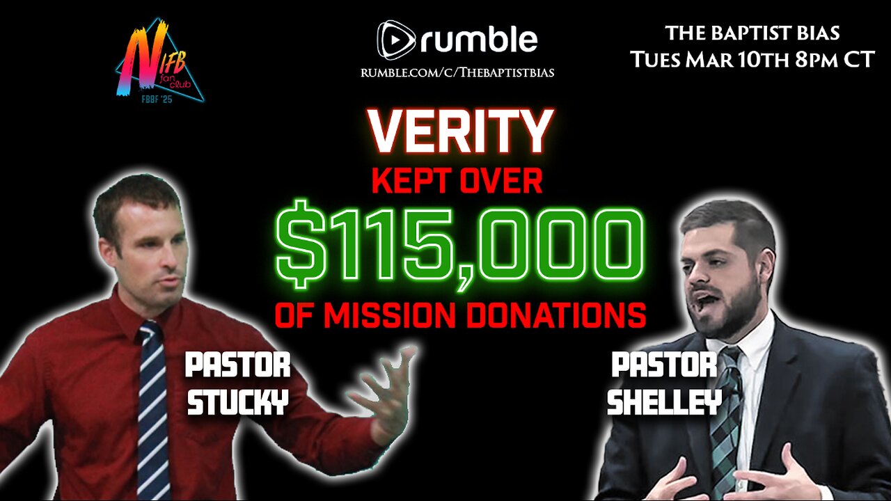 Verity Baptist Church kept over $115k of Mission funds from Manila - featuring Pastor Matthew Stucky