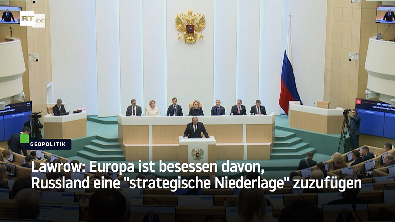 Lawrow: Europa ist besessen davon, Russland eine strategische Niederlage zuzufügen