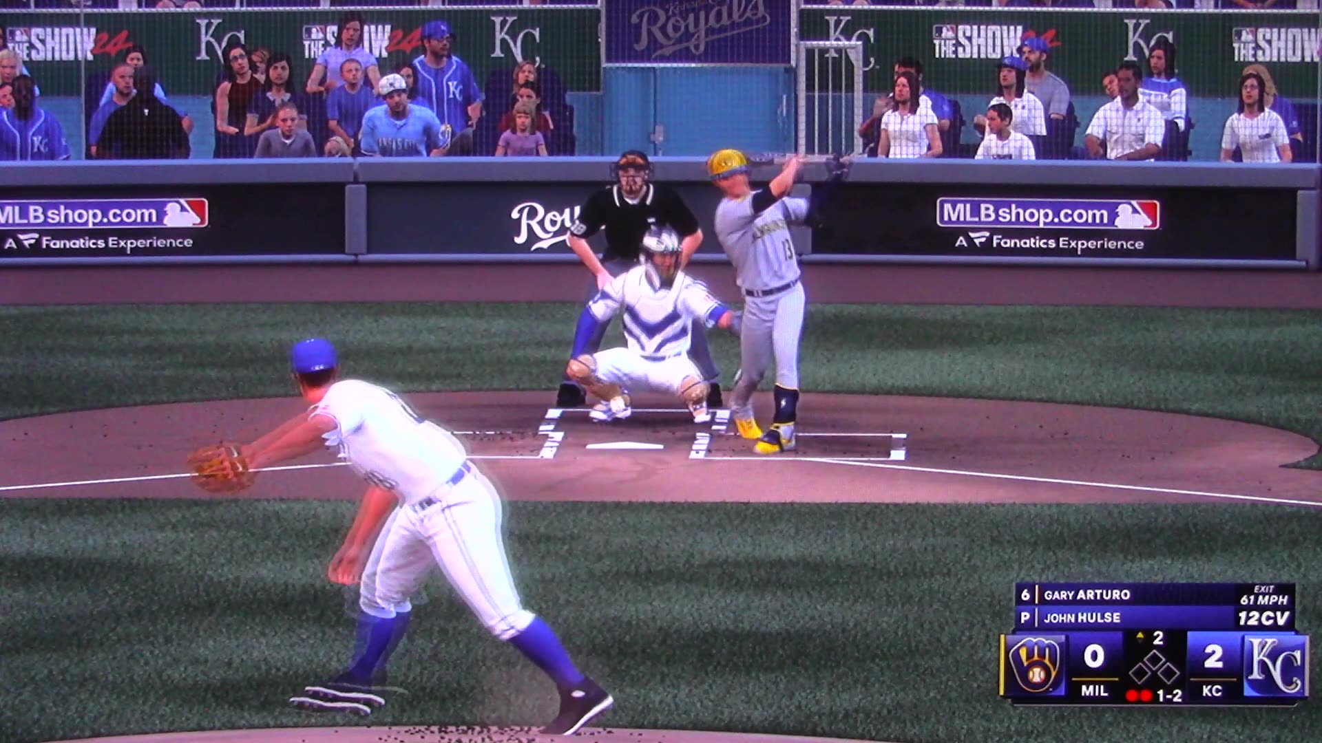 MLB The Show: Kansas City Royals vs Milwaukee Brewers (S22 G120)