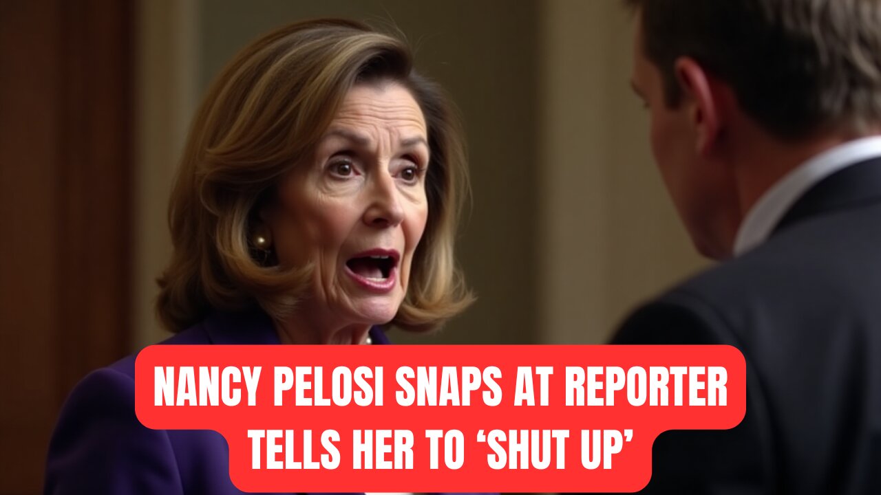 NANCY PELOSI SNAPS AT REPORTER, POINTS A FINGER, TELLS HER TO SHUT UP