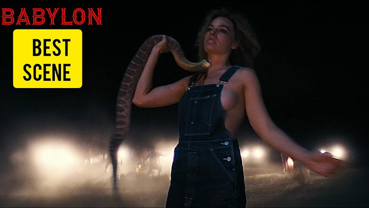 Babylon (2022) - The Snake Bite Scene | Brad Pitt, Margot Robbie
