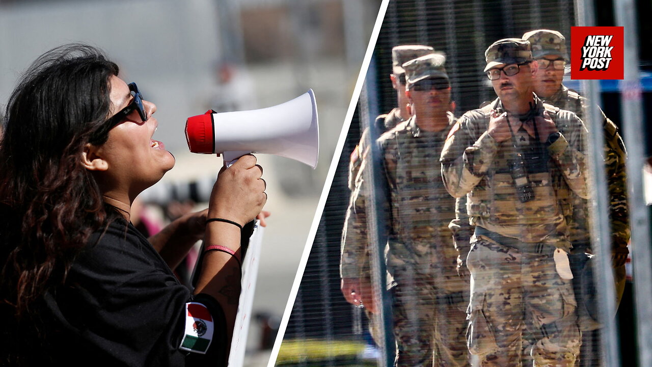 Get out of our city!: protesters heckle National Guard outside ICE facility near Chicago