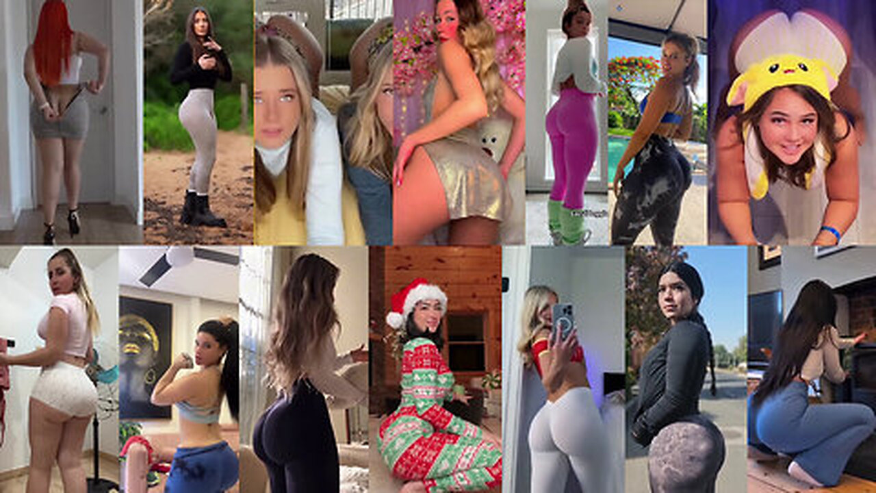 selection of a girl with a big ass🍑👙