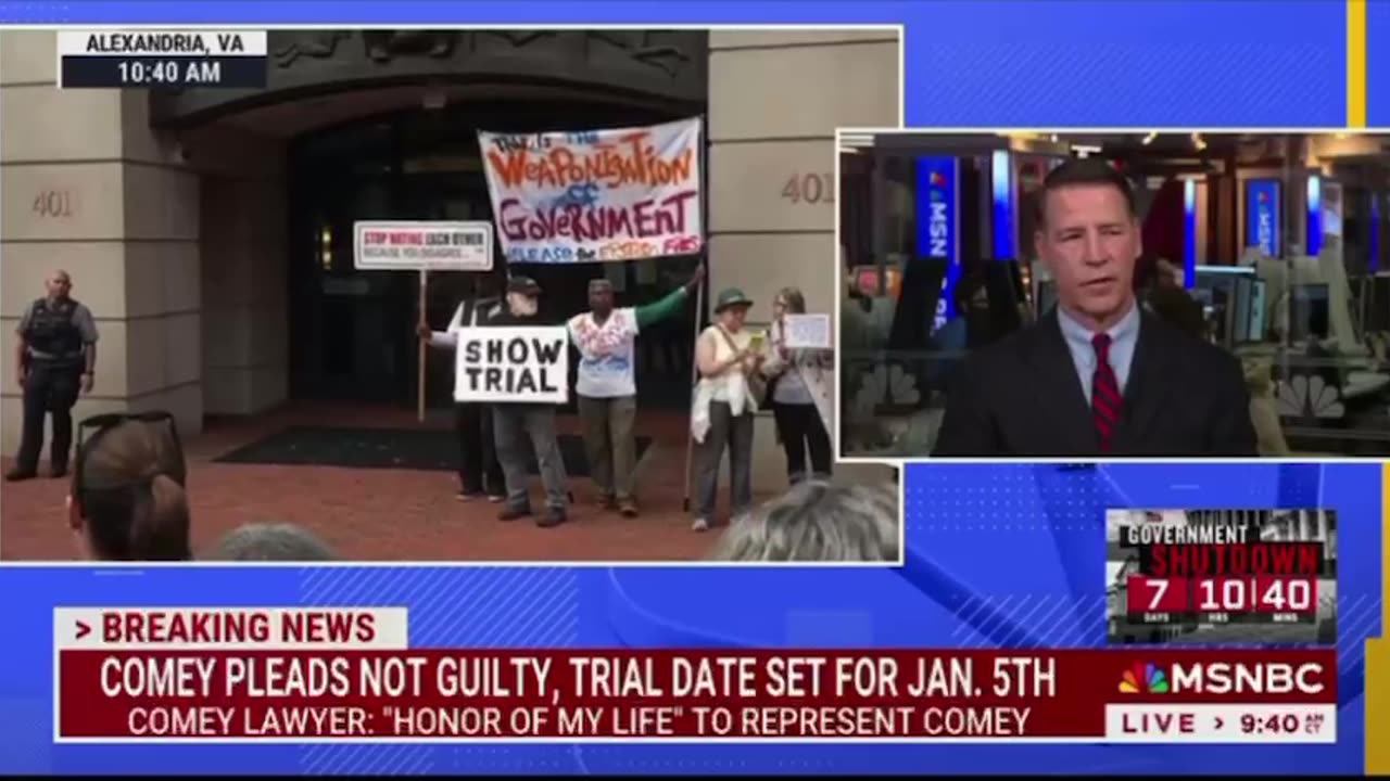 Comey trial date Jan 5th