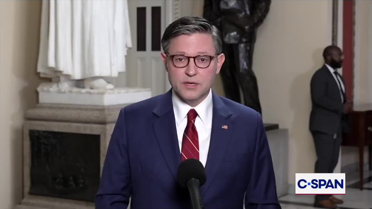 Speaker Johnson: We believe the long national nightmare will be over tonight.