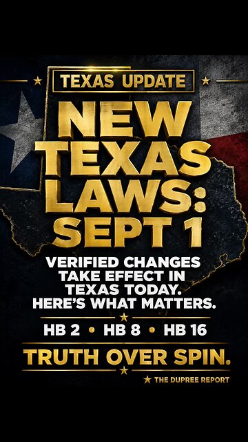 New Texas Laws Take Effect Sept. 1 thumbnail