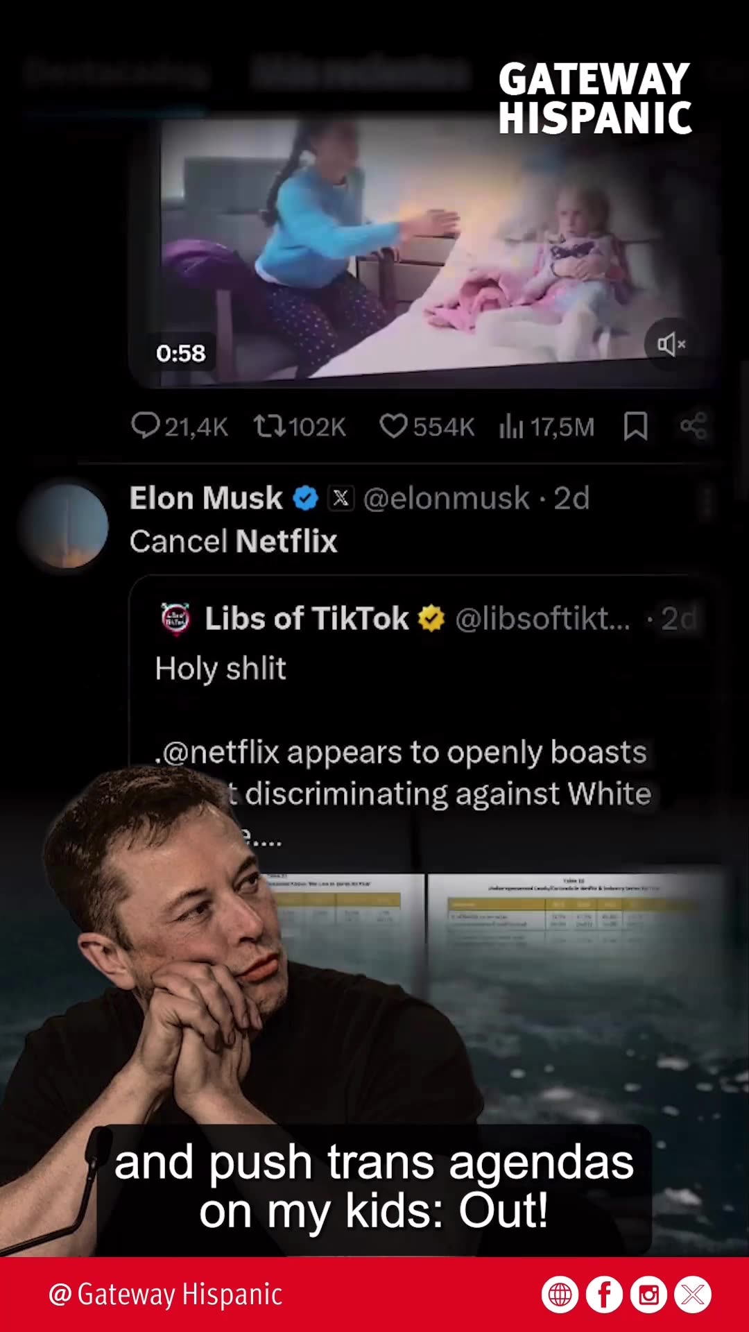 Elon Musk acaba de soltar una granada en las redes al cancelar su Netflix