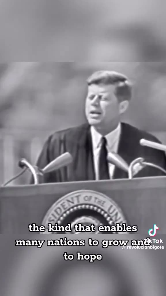 This speech is the real reason the Deep State and New World Order assassinated JFK!