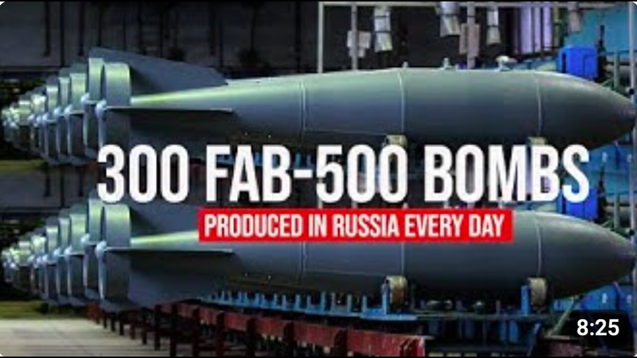 From FAB-500 to FAB-3000! You Wont Believe How Many Bombs Russia Makes Every Single Day