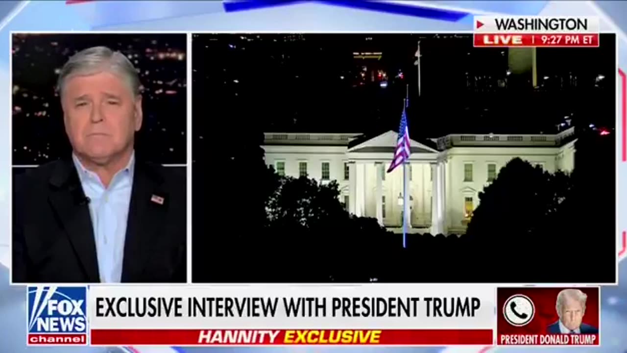 BREAKING NEWS⛔️ The War In Gaza Is Over ! President Trump on the phone with HANNITY LIVE