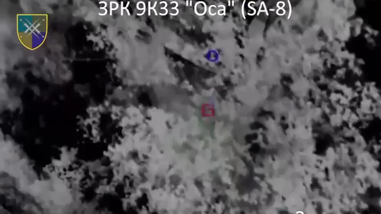 Destruction of Russian Osa missile system.