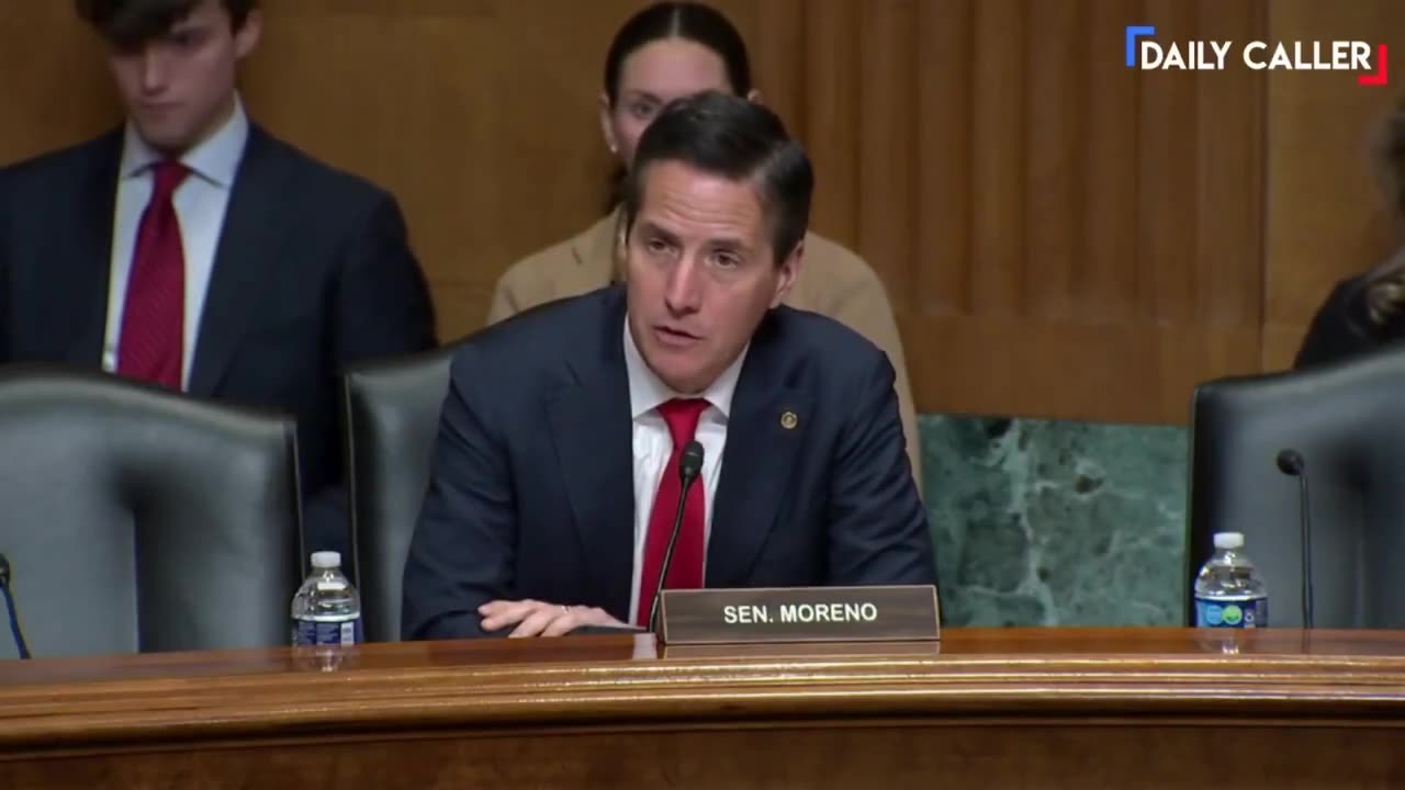 Sen Bernie Moreno CONFRONTS Democrat witness who says I dont think the Biden administration