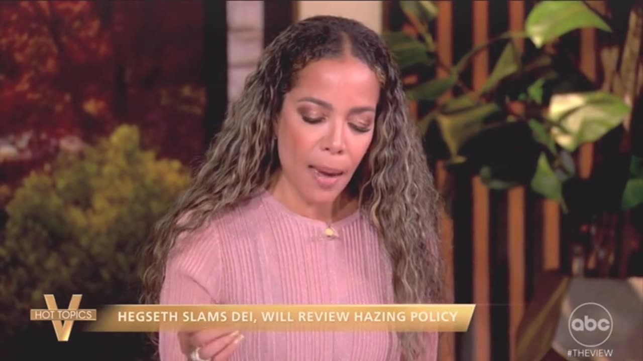 Sunny Hostin Baffled Why Pete Hegseth Wants To Toughen Physical Standards In Military