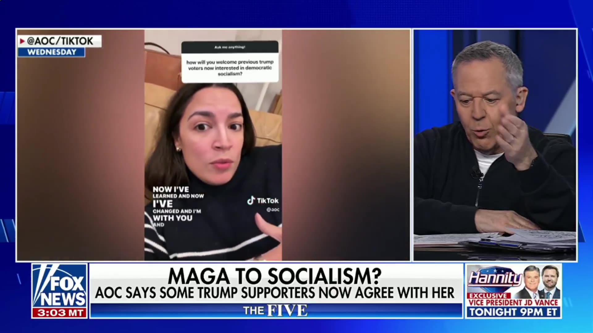 AOC claiming MAGA is coming up to her en masse and saying, I want to be a Democratic socialist!