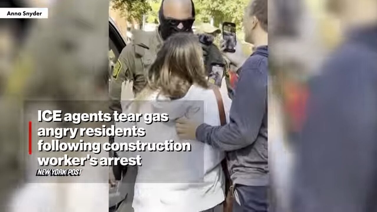 ICE Agents Tear Gas Angry Residents Following Construction Workers Arrest