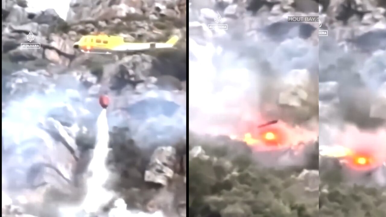 Pirots Survive Helicopter Crash During Firefighting Mission