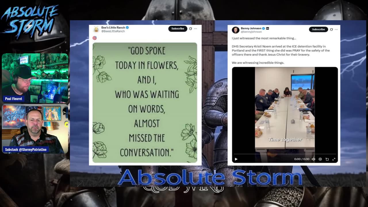 Absolute Storm Ep 106 10/12/25 7:30pm EDT Stage Set|AF1|Sum Of All Fears|Armor Of God