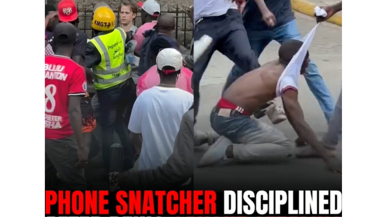 Phone Snatcher Caught and Beaten Badly By Mob