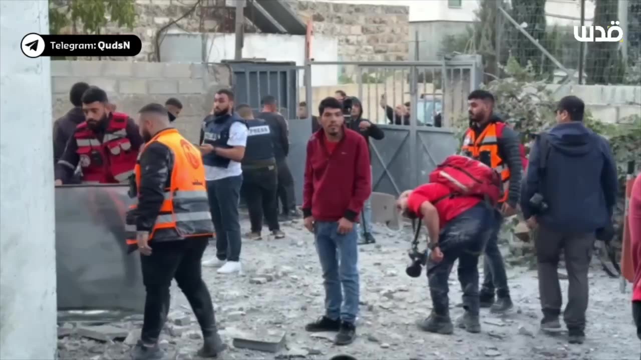 The results of the explosion of the terrorists house in the town of Al-Qubayyah, north of Jerusalem