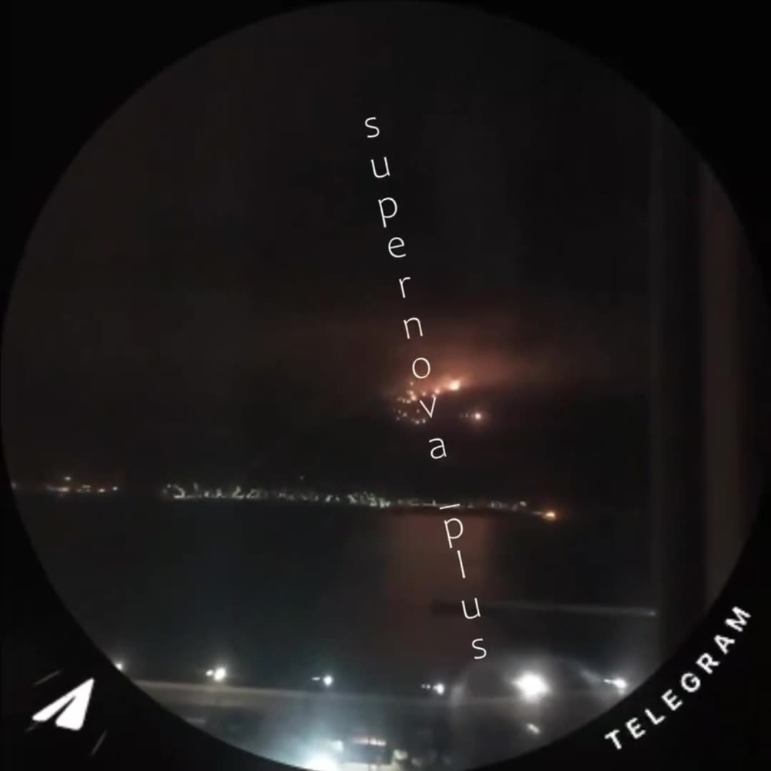 ππ₯ Novorossiysk, detonation/friendly shootdown of Kalibr missiles