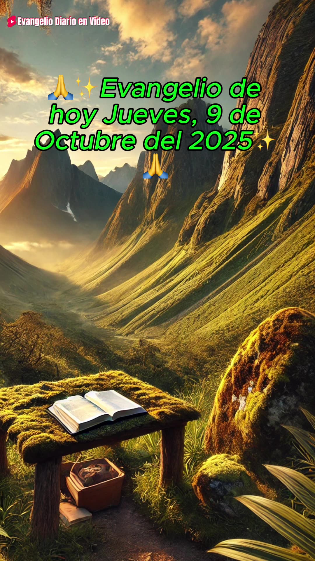 🙏✨Evangelio de hoy Jueves, 9 de Octubre del 2025✨🙏