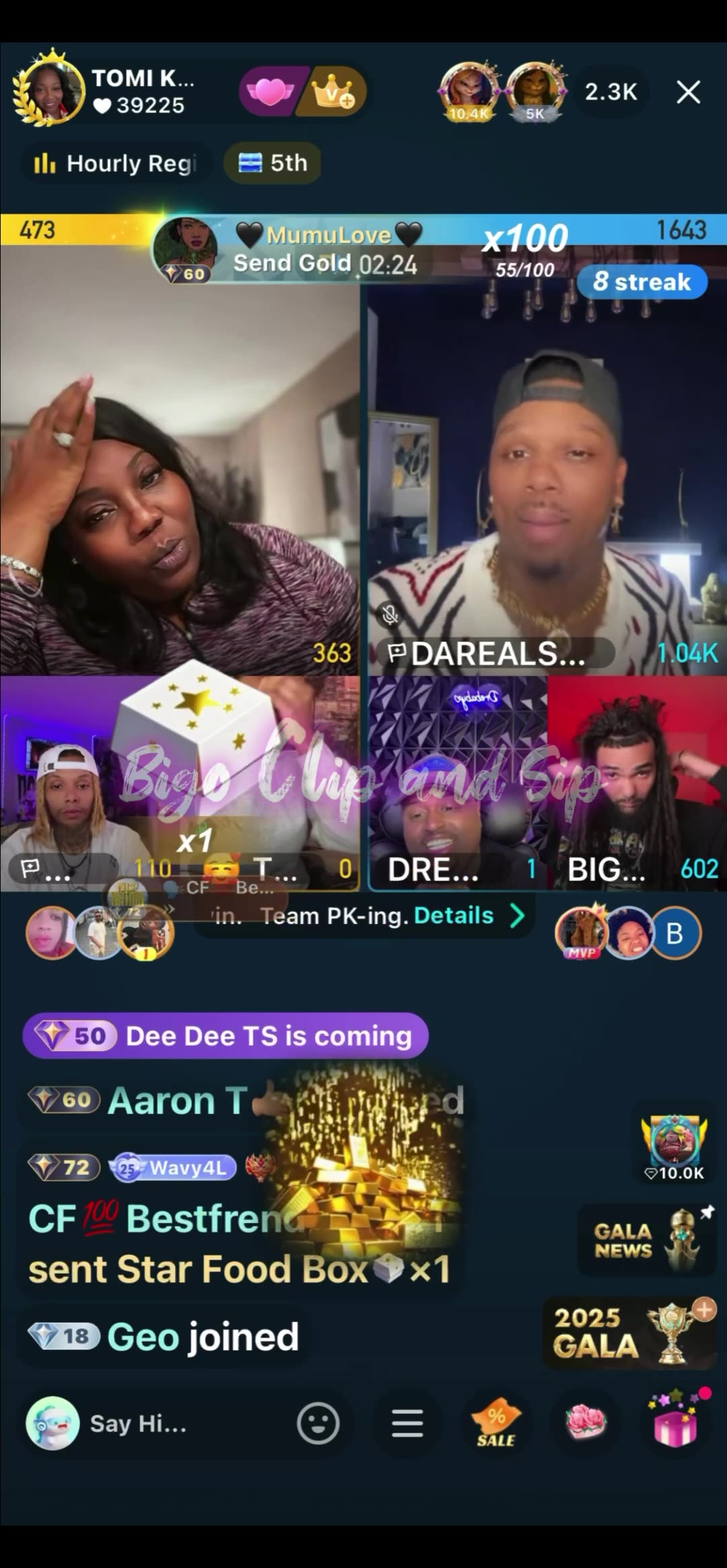 Team PK TomiKay LateNight TY Supa DreBaby Papi 12/3/25 #bigoclipandsip