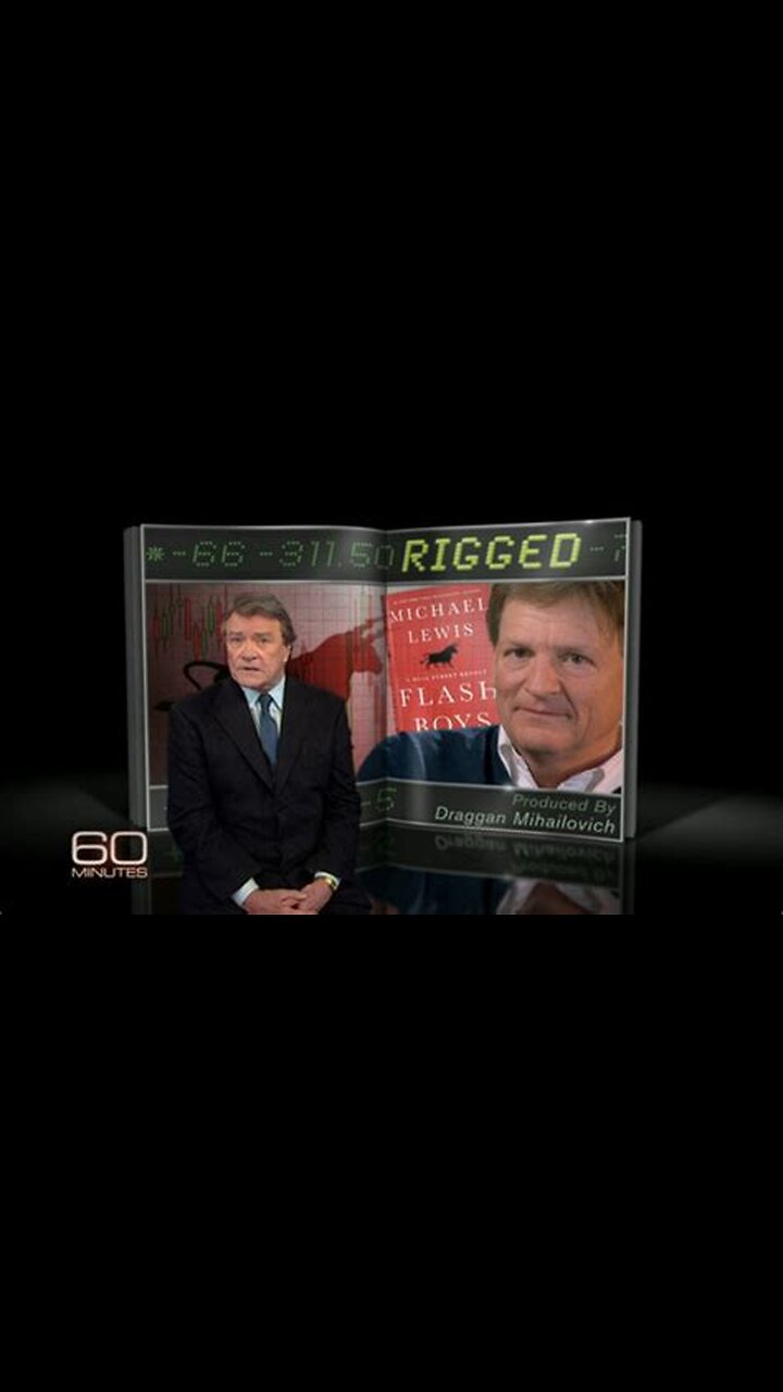 The stockmarket is RIGGED Michael Lewis author of FLASH BOYS