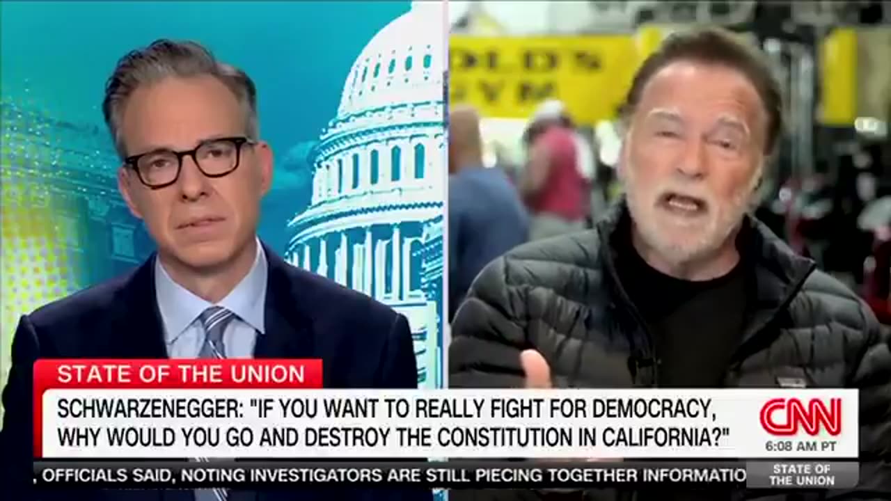 Arnold Schwarzenegger calls out the extreme gerrymandering in blue states: