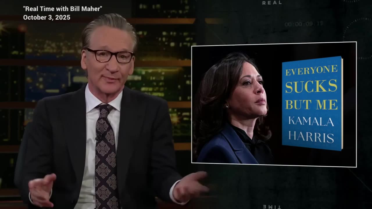 Bill Maher rips Kamala Harris 107 Days book, suggests different title