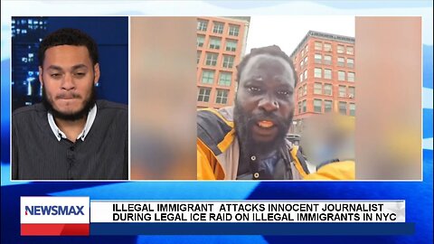 Illegal immigrant attacks journalist during ICE raid in NYC - Oct. 25, 2025