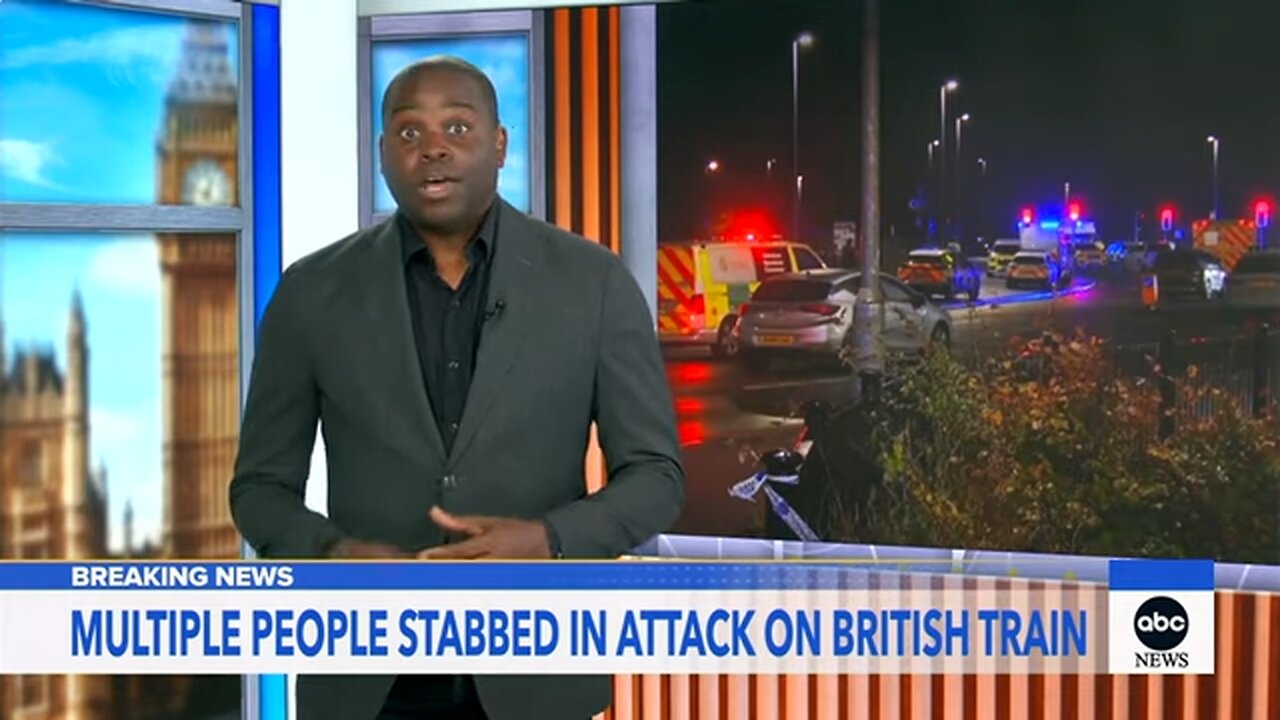 10 people injured in UK train stabbing