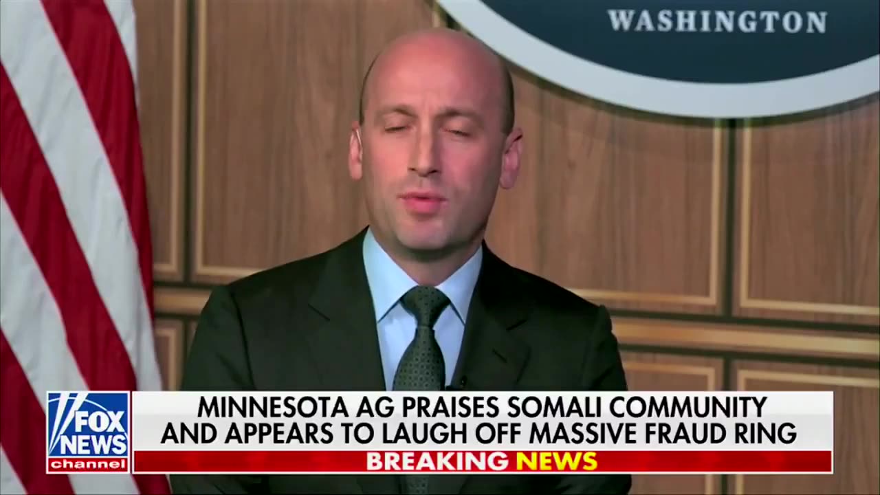 Stephen Miller says the Minnesota Somali fraud ring is the single largest taxpayer welfare theft