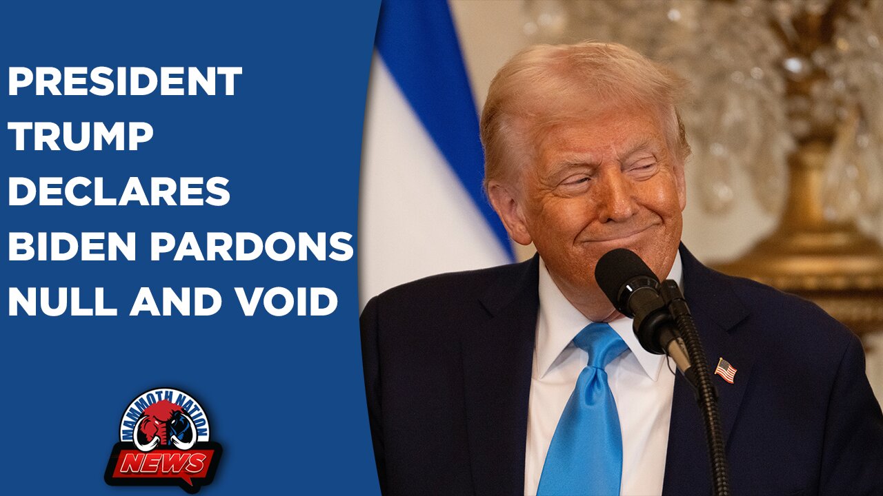 President Trump Declares Biden Pardons Null and Void