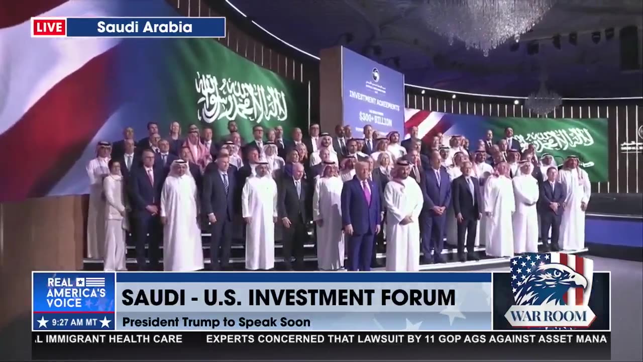 SAUDI ARABIA WELCOMES PRESIDENT TRUMP!