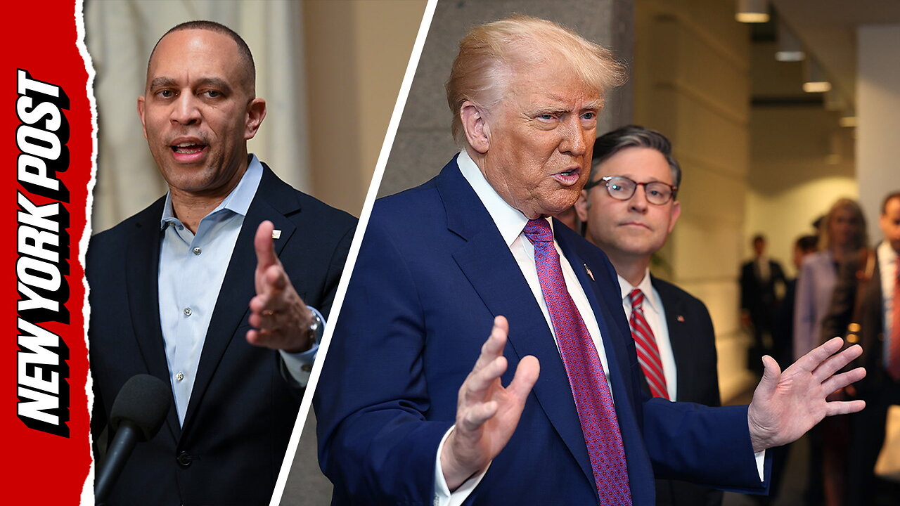 Trump and Mike Johnson slammed by Jeffries for running a pedophile protection program