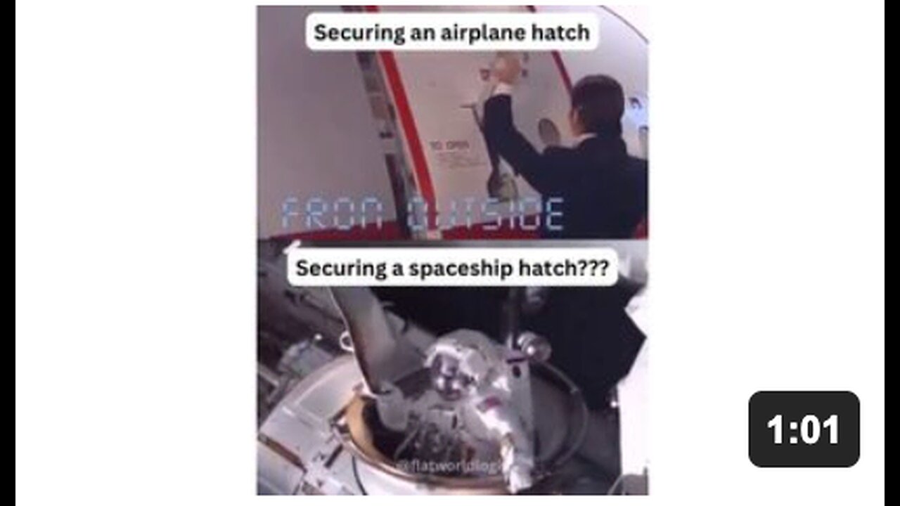 Securing an airplane hatch vs securing a space station hatch 😆