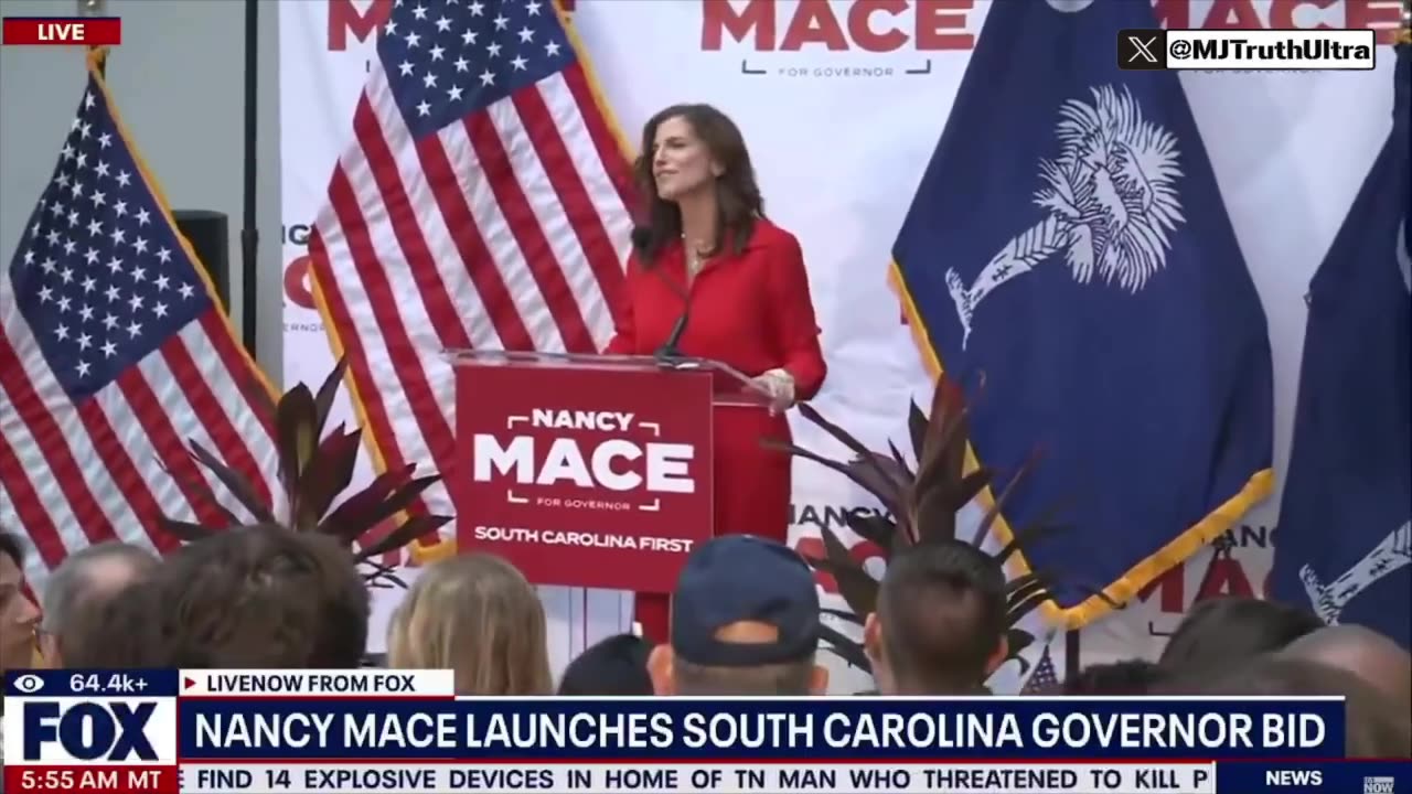 Nancy Mace announces that she is running for Governor of South Carolina.