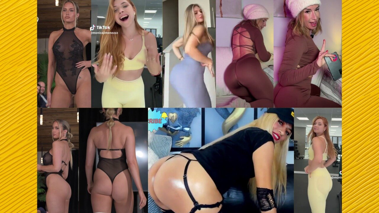 Ass compilation - Big bank tiktok challenge ❤️‍ClipchampGirls 2025