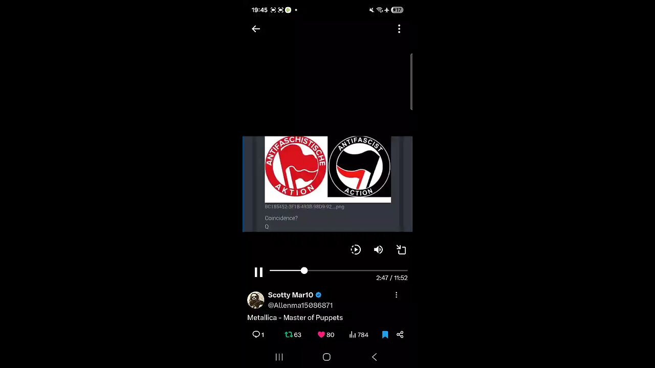 Q posts,George Soroz (Scotty Mar10 video,Metallica Master of puppets)