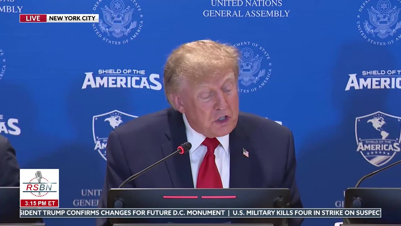 "Largest Most Powerful Alliance... in the Western Hemisphere" President Trump at UN - 09/22/26 thumbnail