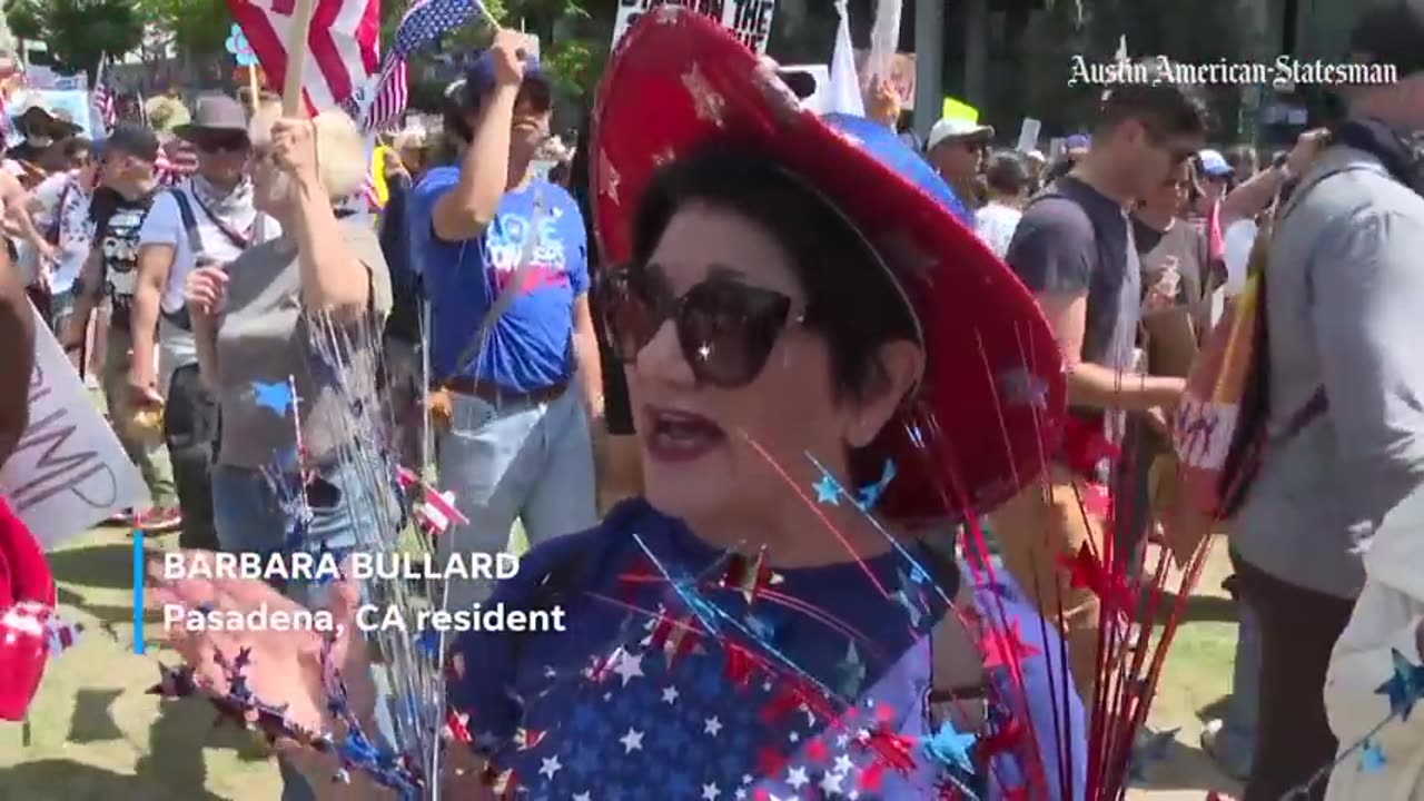 Police use tear gas at No Kings protest in LA as thousands march against ICE and Trump policies