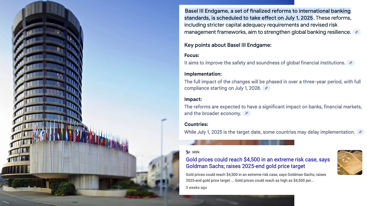 The Tower of Basel | What Is Basel III? | What Happens On July 1st 2025? What Happens When Humans Lose Control of the Financial System Because They Can No Longer Understand Financial Devices AI Has Created? - Harari