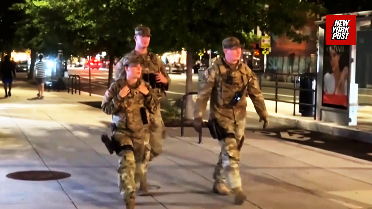 Armed National Guard units walk Washington, DC streets after Trumps escalation of deployment increases