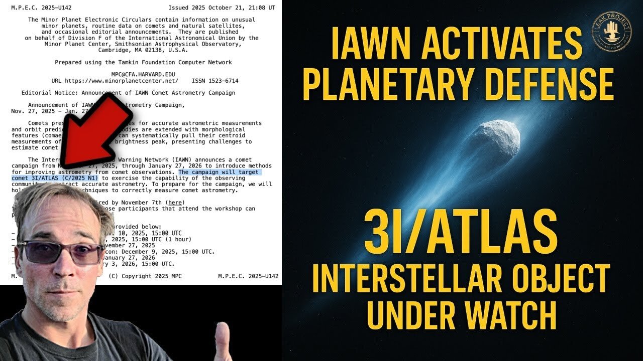 3I/ATLAS, Asteroid Warning Network Activated, #Breaking