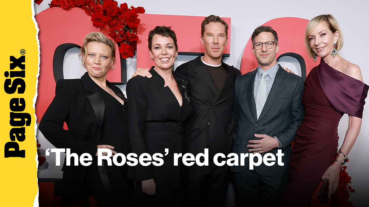 Olivia Colman, Benedict Cumberbatch, Andy Samberg and more stars at The Roses premiere