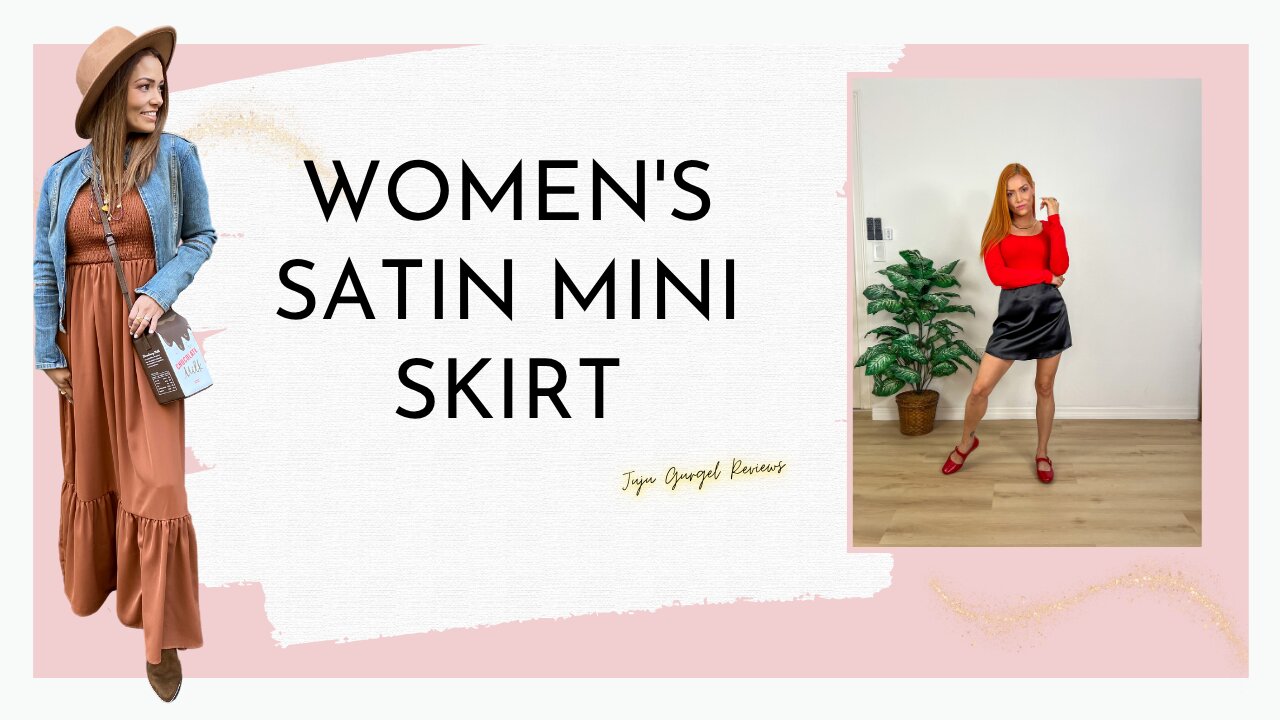 Womens satin mini skirt review