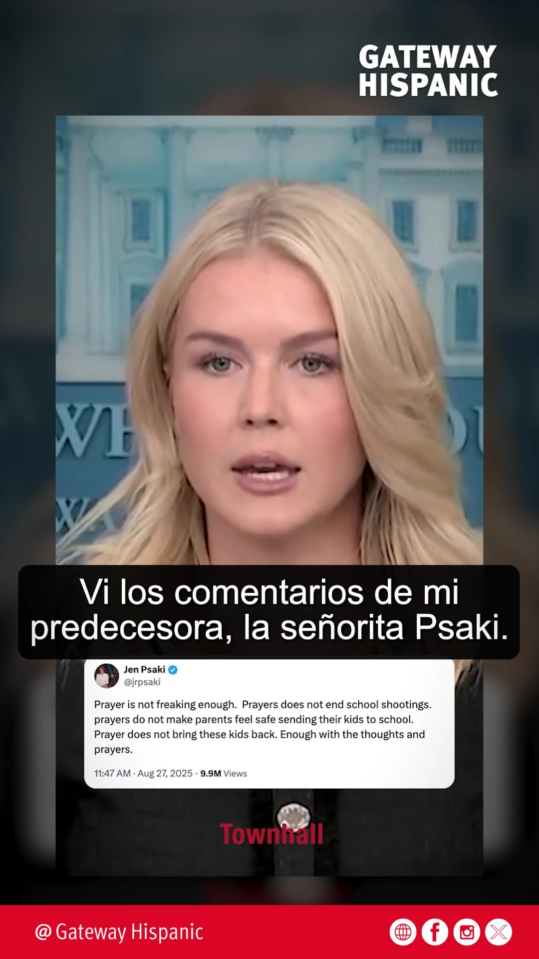 karoline Leavitt SLAMS Jen Psaki for DERIDING the power of prayer and urges her to pray