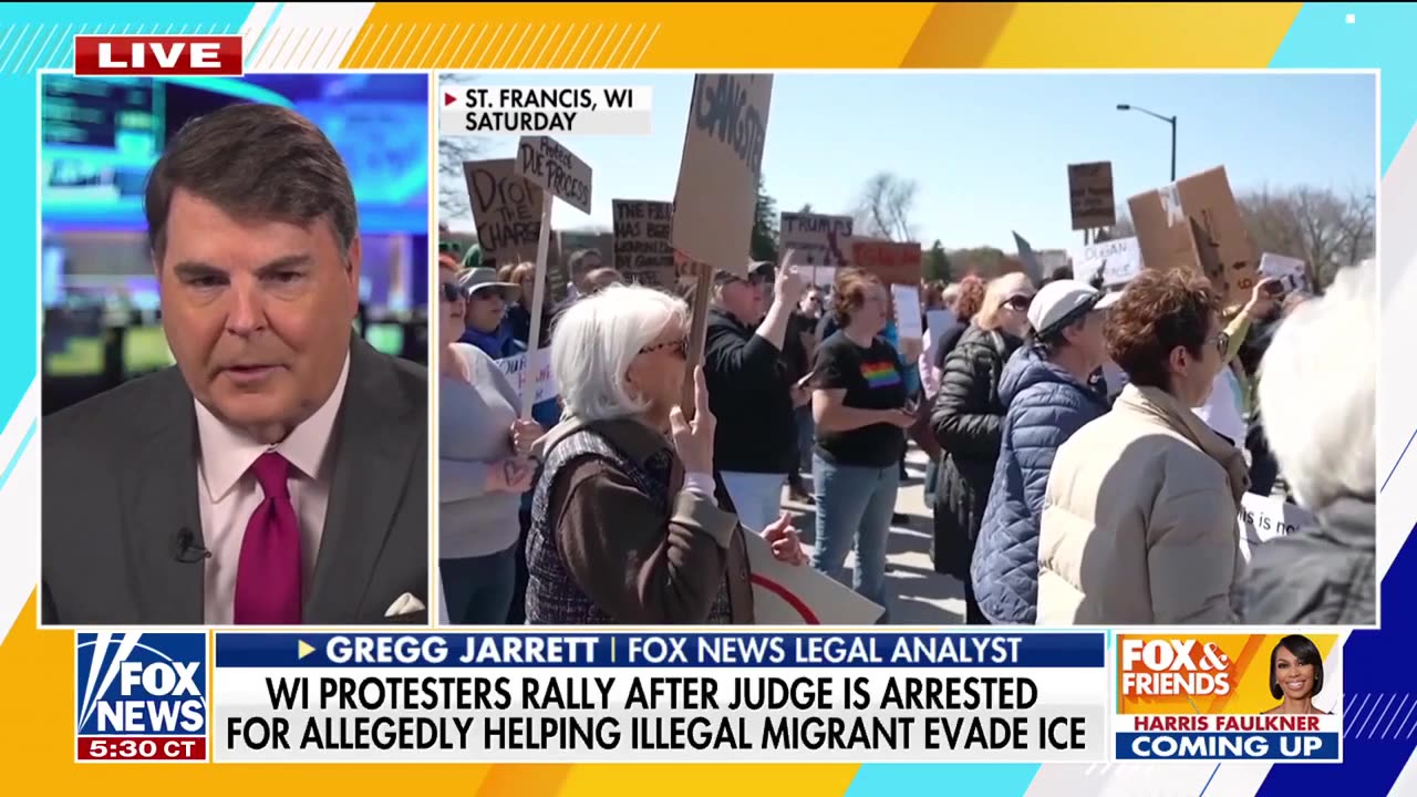Gregg Jarrett rips oblivious and obtuse WI protesters for backing arrested judge